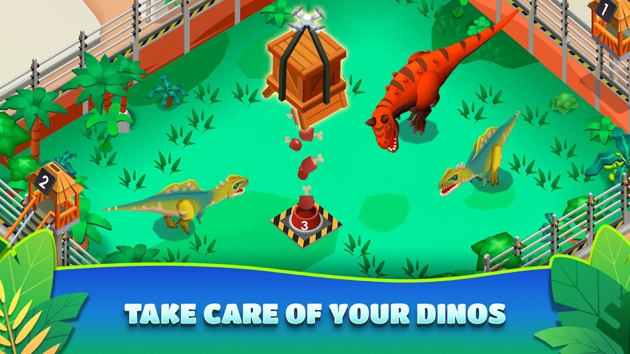 空闲恐龙公园大亨游戏官方版（Dinosaur Park）图1: