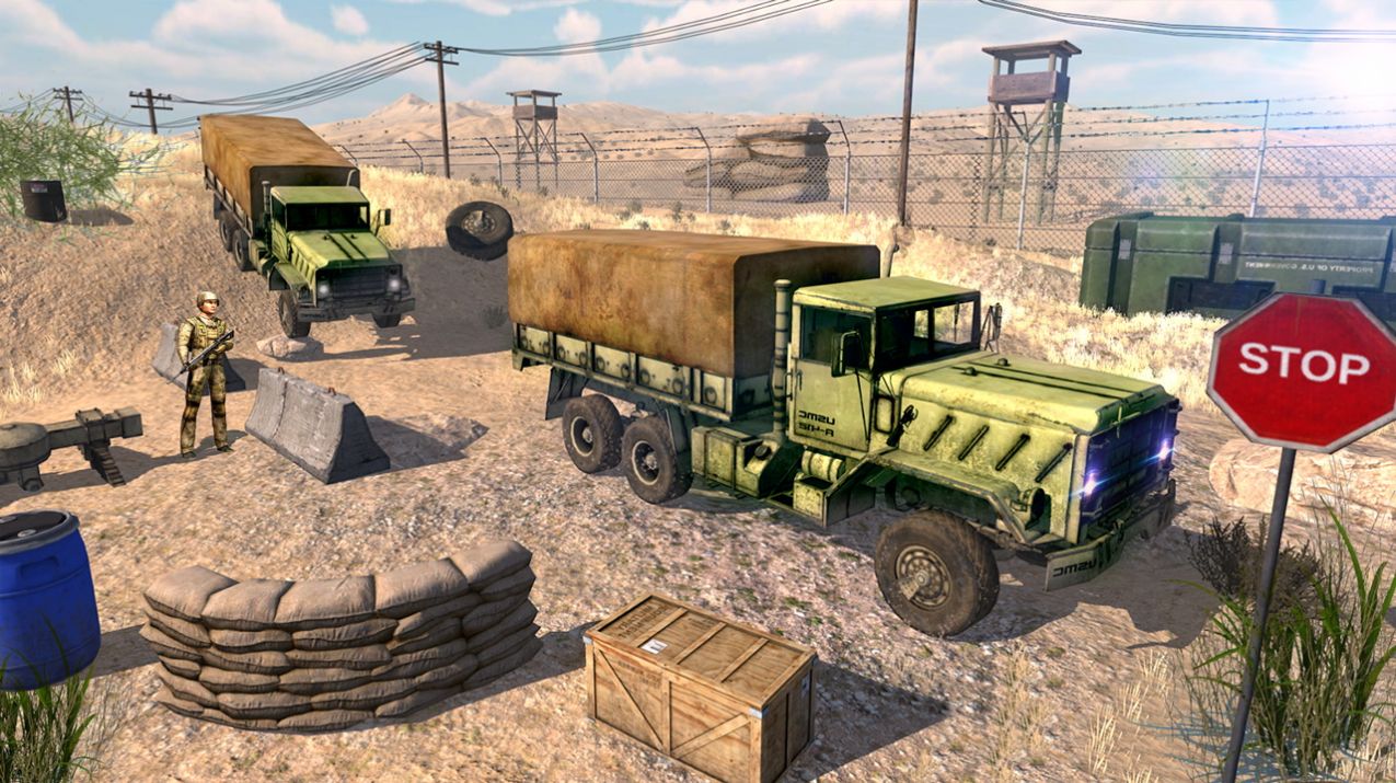 军用物资运输车模拟器游戏安卓最新版图2: