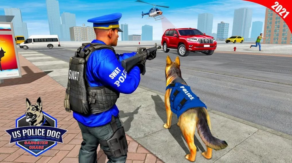 美国警犬追捕罪犯游戏官方安卓版（Police Dog Gangster Chase Game）图3: