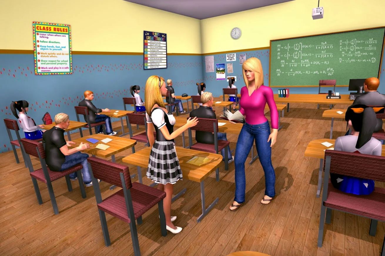 虚拟校园女生模拟器游戏官方版图片1
