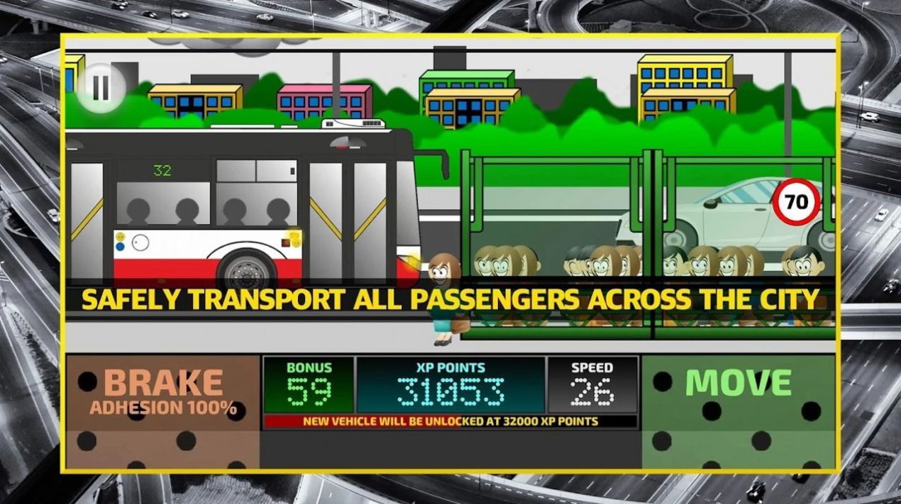 城市公交车驾驶模拟器2D游戏官方中文版图1: