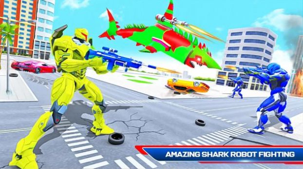 鲨鱼机器人汽车改造游戏手机版图1: