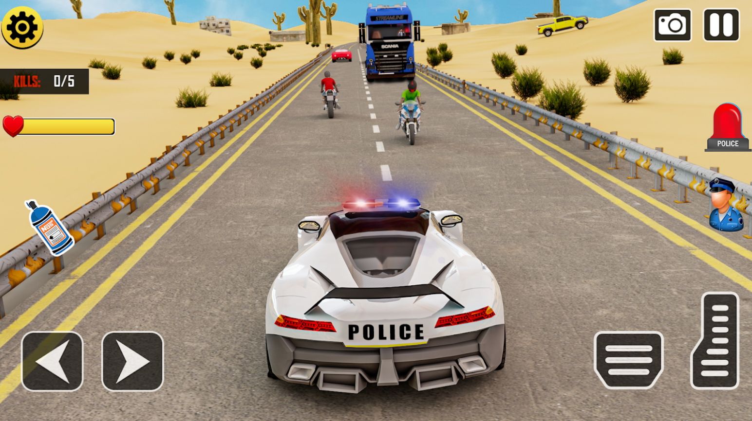 警车特技司机游戏手机版最新版图3: