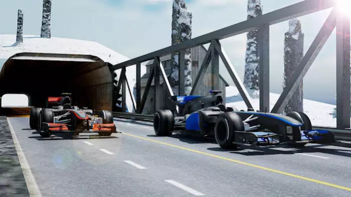 公式狂暴赛车3D游戏官方版（Formula Ramp Car Racing 3D）截图1: