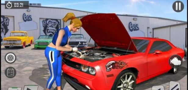 美女汽车维修模拟器游戏手机版（Car Mechanic Auto Garage）图2: