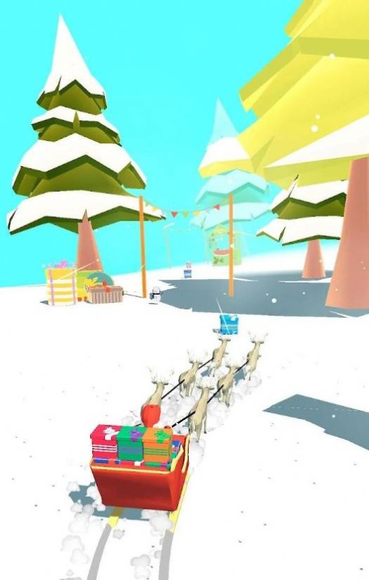 圣诞老人集礼跑游戏官方版（Santa Sled Runner）图2: