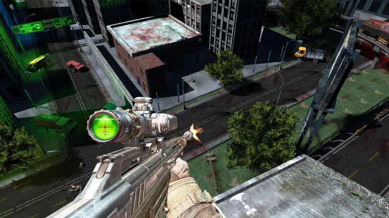 僵尸狙击手射击生存战争游戏官方版（Zombie Sniper Shooting 3D）截图2: