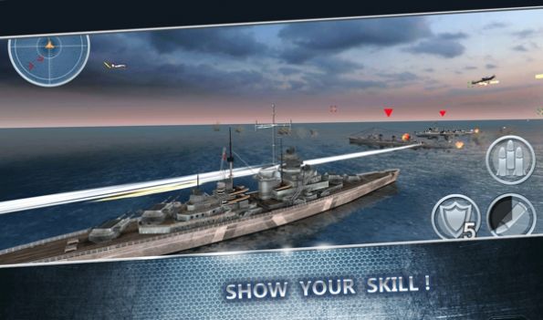 战舰海军射击3D游戏官方版（Gunship CS）图3: