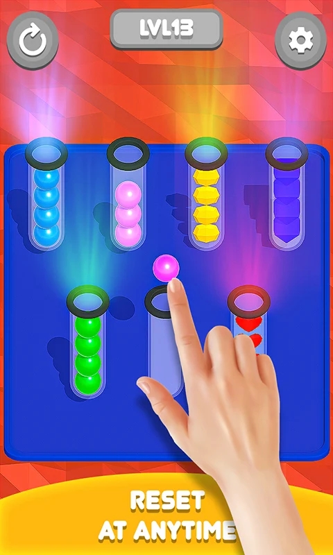 彩色球排序游戏中文版（Color Ball Sort Hoop Sort 3d）图3: