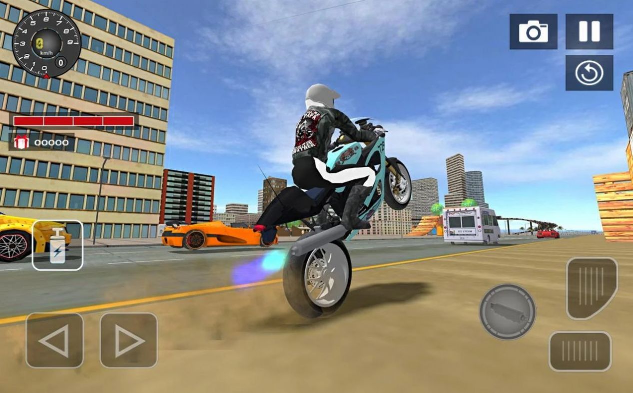 极速摩托狂野飞车3D游戏中文版（Sports bike simulator Drift 3D）图1: