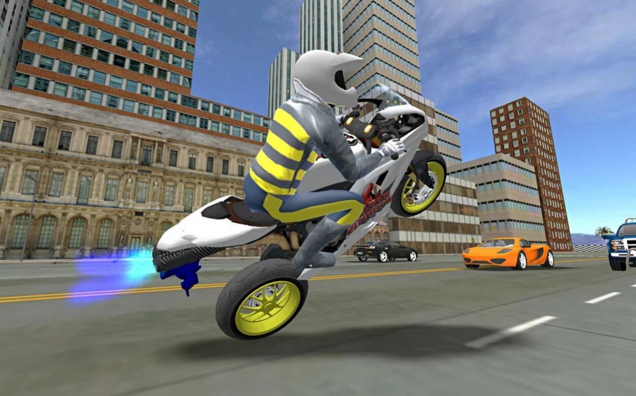 极速摩托狂野飞车3D游戏中文版（Sports bike simulator Drift 3D）图3: