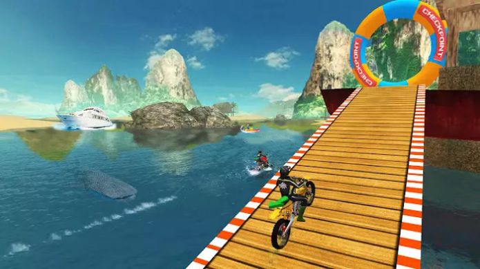冲浪自行车赛游戏官方版（Surfer Bike Racing Game）图片1