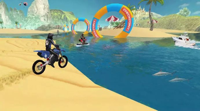 冲浪自行车赛游戏官方版（Surfer Bike Racing Game）图2: