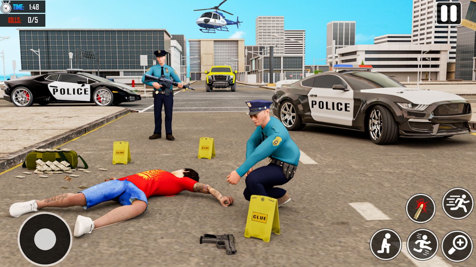 警车特技巨型坡道游戏手机版（Police Car Stunt Simulation 3D）图3: