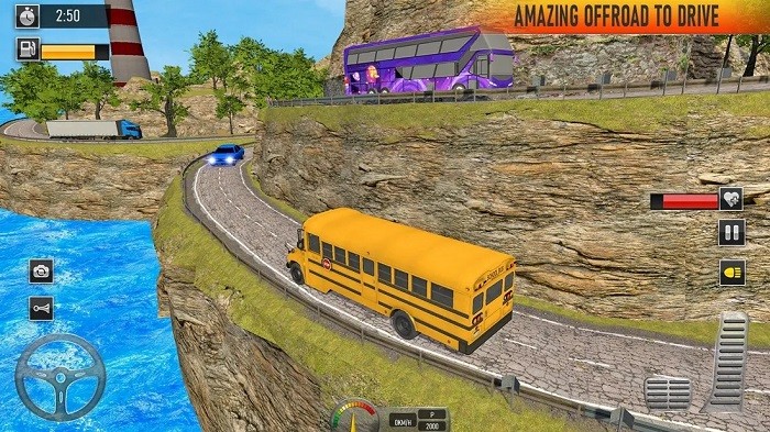 校车驾驶巴士游戏安卓版（School Bus Coach Simulator 3D）图2: