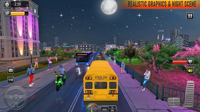 校车驾驶巴士游戏安卓版（School Bus Coach Simulator 3D）图3: