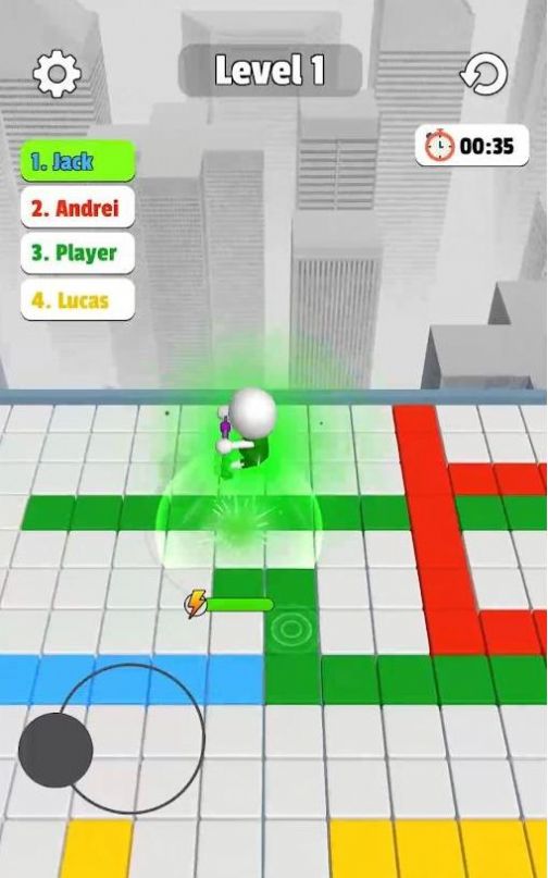 弹跳杆涂色竞赛游戏官方版（Pogo Colors）图3: