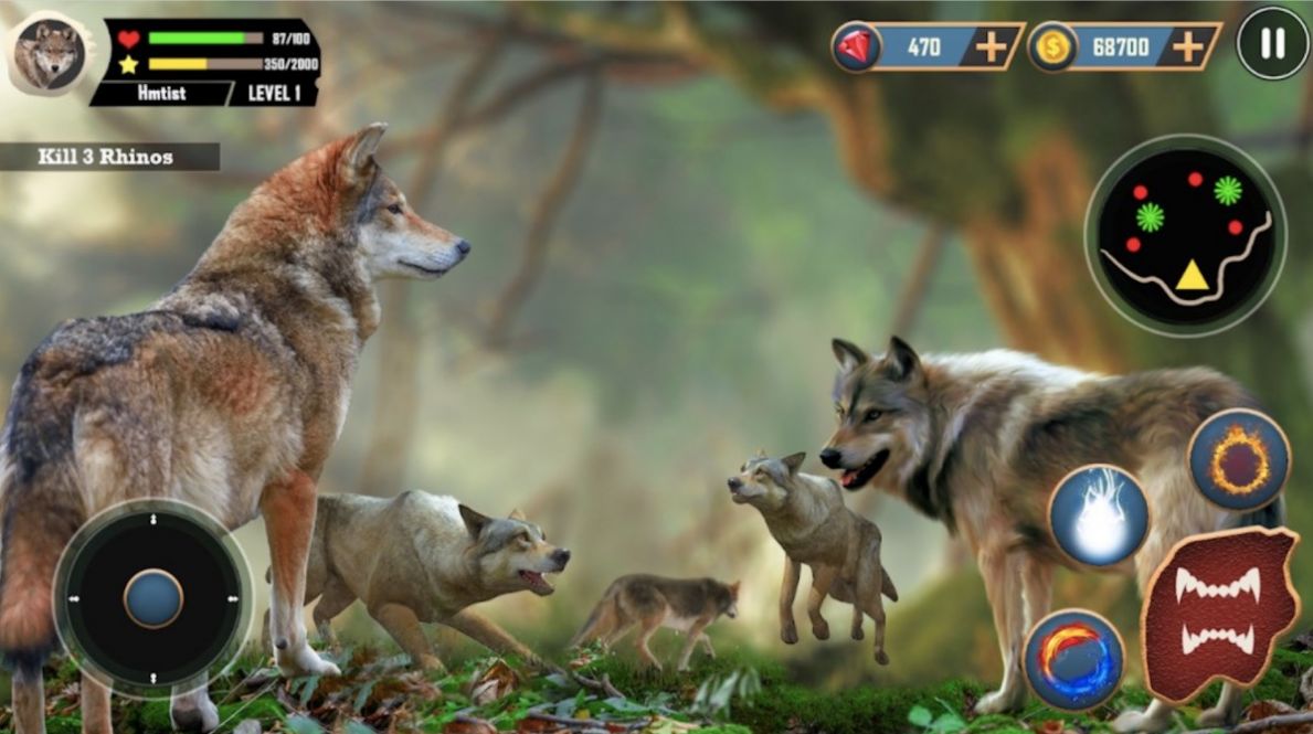 森林孤狼模拟器游戏官方手机版1
