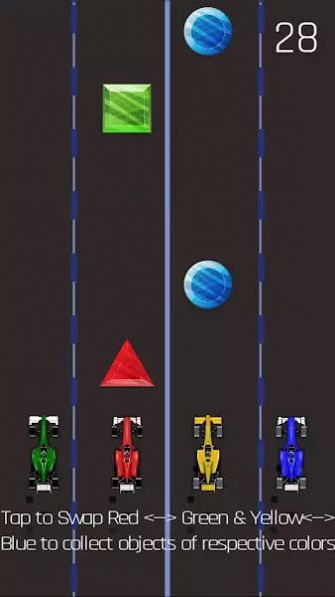 四车竞速游戏手机版（Four Cars） 图1: