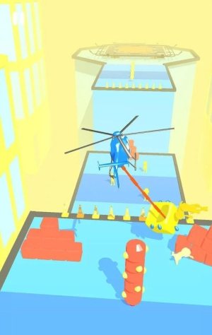 救援直升机拯救人群游戏图1