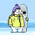 像素北极熊滑雪游戏官方版（Fluffy Iceboard） v1.0.1