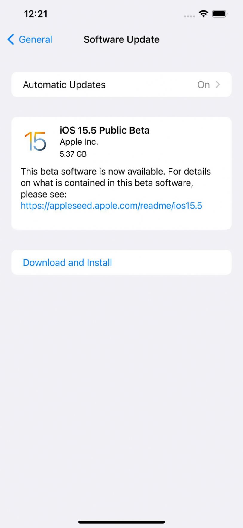 苹果iPadOS 15.5开发者预览版Beta1描述文件更新下载图3: