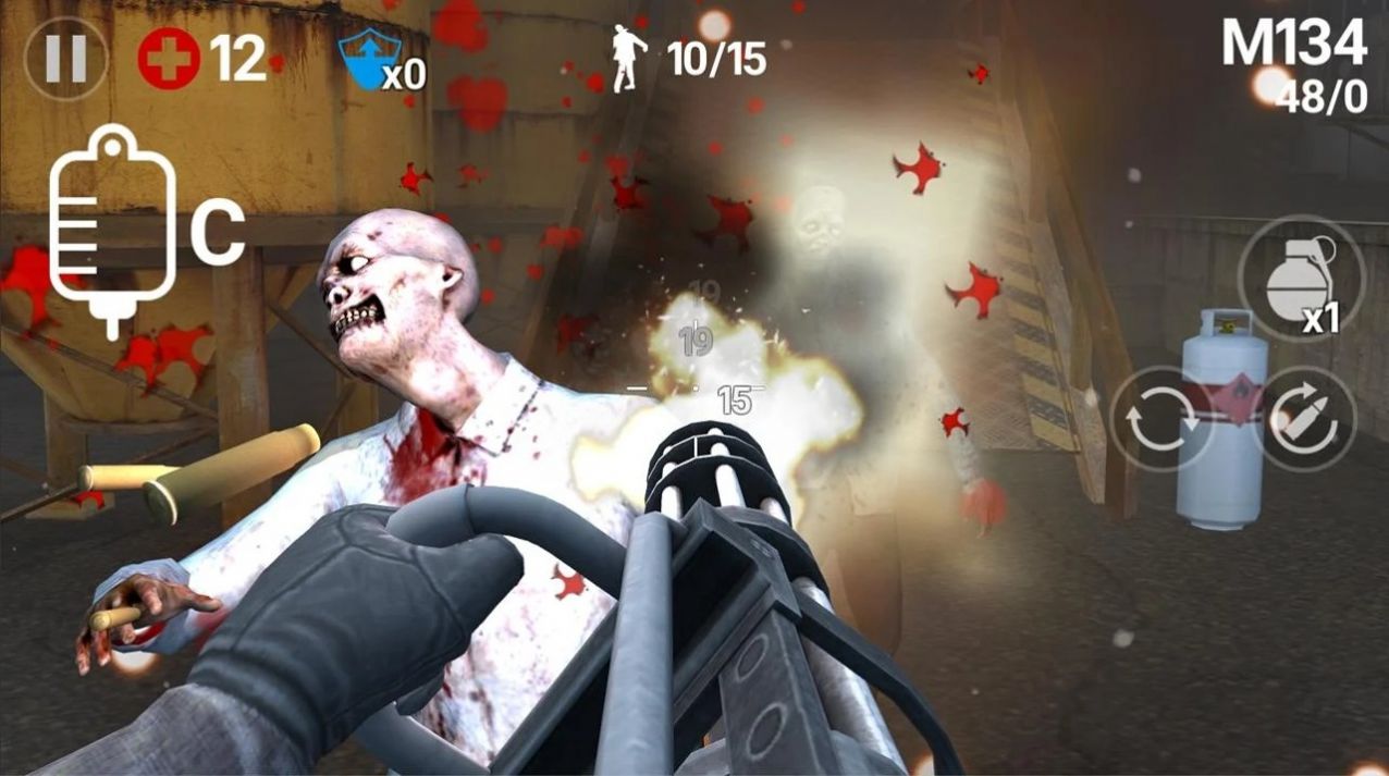 离线僵尸射击游戏官方安卓版（DEAD HUNTER REAL）截图1: