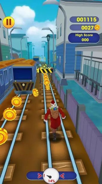 无尽地铁圣诞老人跑酷游戏手机版图1:
