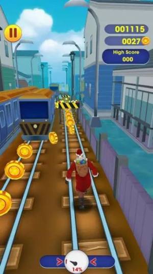 无尽地铁圣诞老人跑酷游戏图1