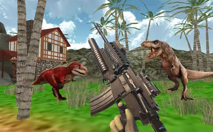 恐龙猎人射手3D游戏安卓版（Dinosaur Hunter 3D Shooter）图1: