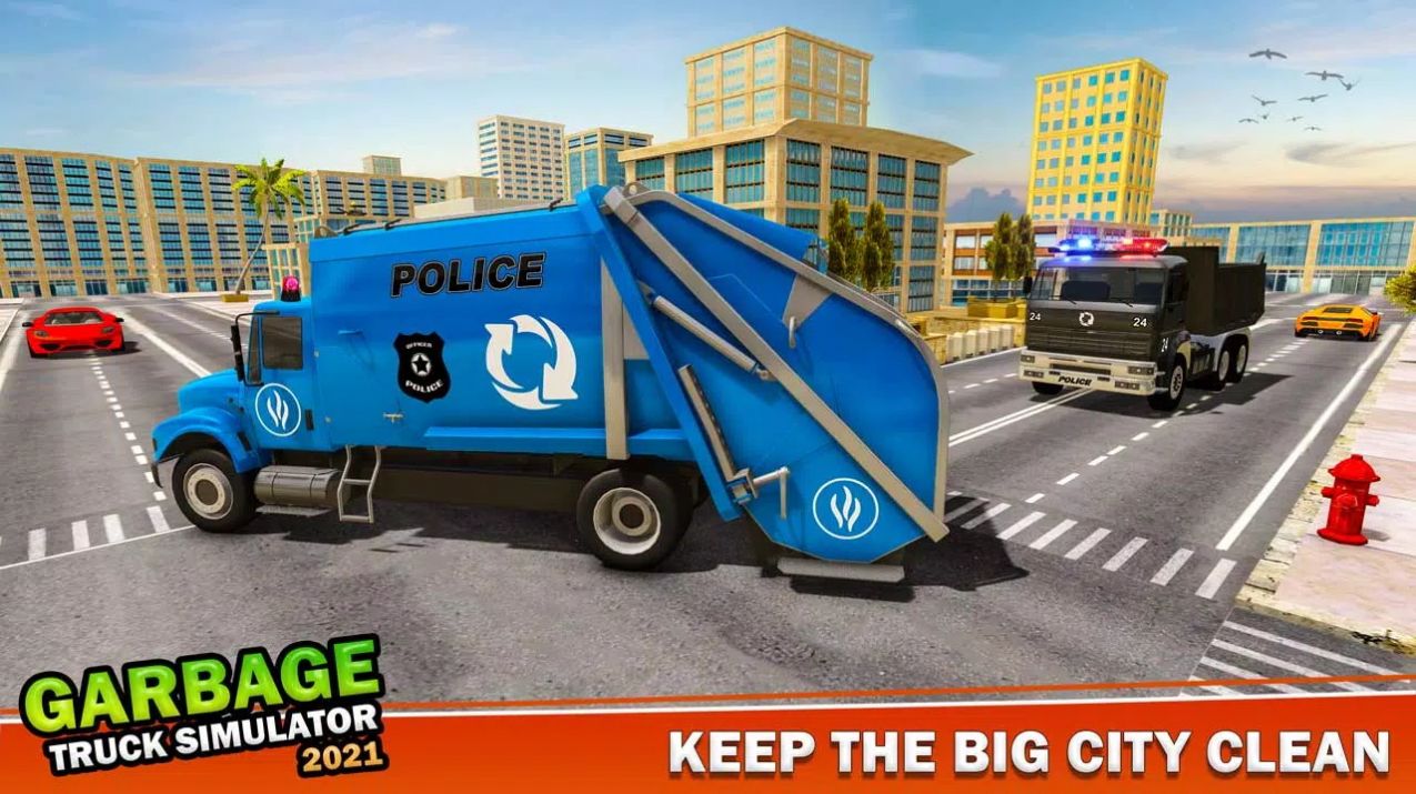 警察垃圾车模拟器游戏官方手机版图片1