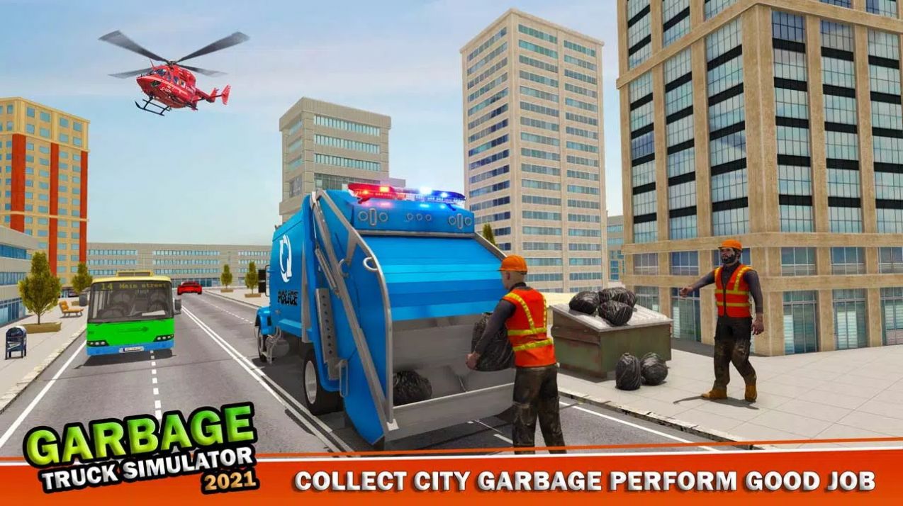 警察垃圾车模拟器游戏官方手机版图1: