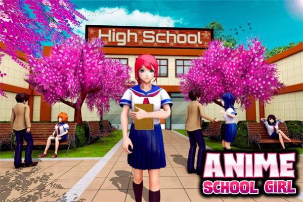 女生高中校园生活游戏中文版最新版（Anime Girls School Simulator）截图3: