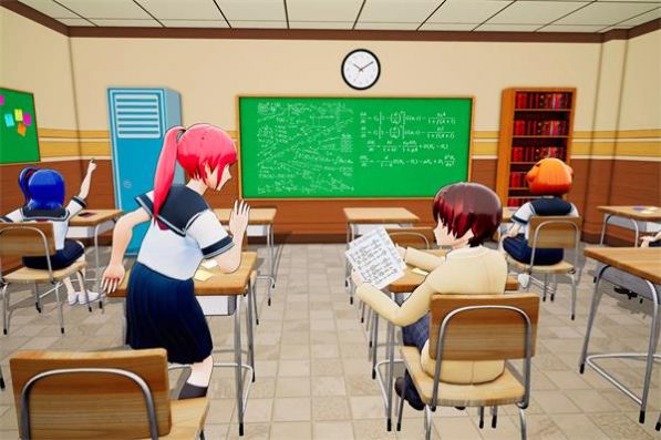 女生高中校园生活游戏中文版最新版（Anime Girls School Simulator）截图4: