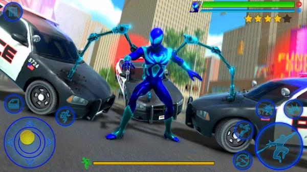 蜘蛛侠绳铁格斗模拟游戏安卓手机版（Spider Rope Iron Fighting Sim）图1:
