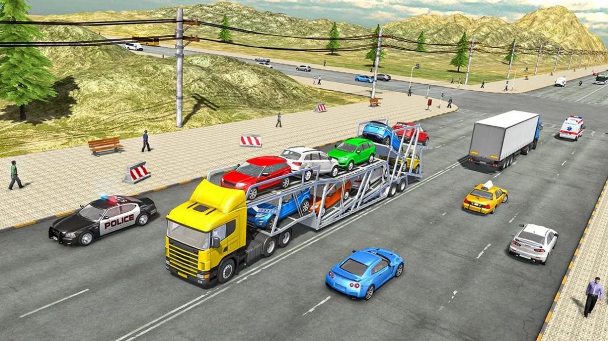 卡车驾驶运输任务自由驾驶游戏手机版2022图1: