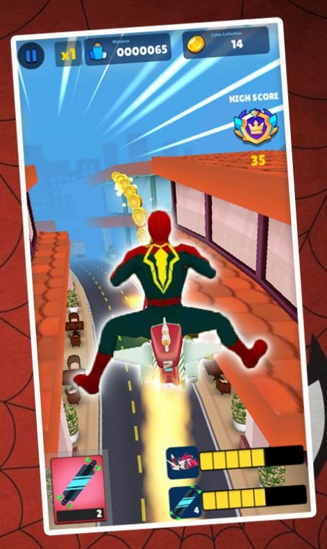 奔跑的超级英雄游戏最新版截图1: