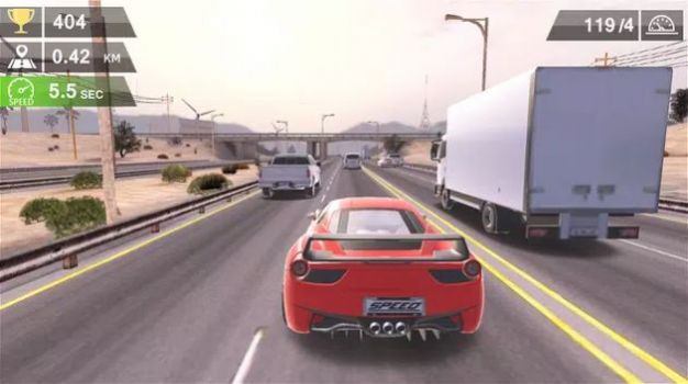 高速道路竞速驾驶游戏中文版（Racing Traffic Car Speed）图1: