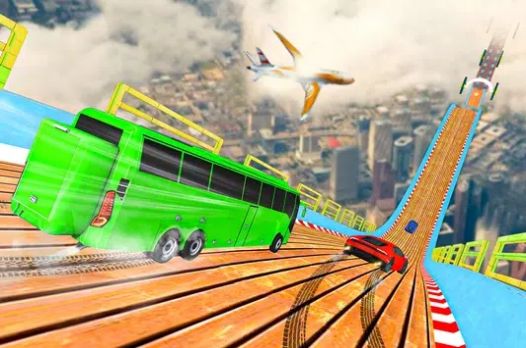 危险赛道巴士驾驶游戏中文手机版（Bus Stunt Game）4