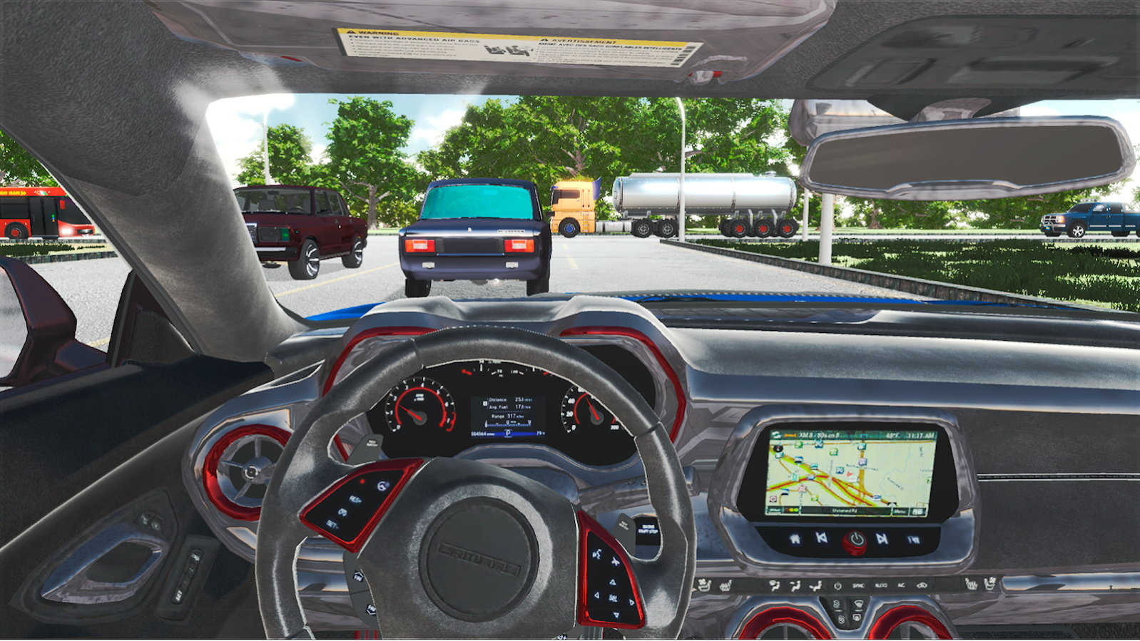 中国城市驾驶模拟器游戏中文手机版（Camaro 2019 City Car Driving）图1: