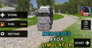 梅赛德斯卡车模拟中文手机版（Axor Simulator Wood Transport）图片1