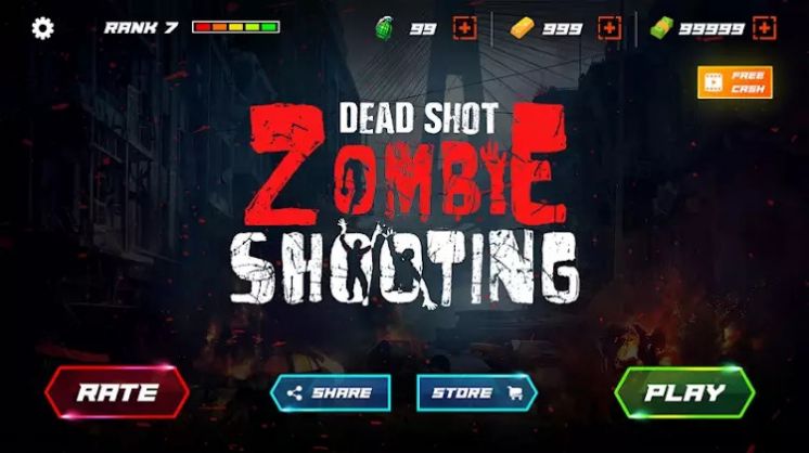 死亡射击僵尸射手游戏手机版（Dead Shot Zombie Shooter）图1: