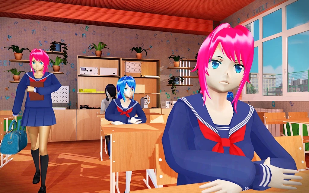 虚拟顽皮动漫女孩模拟游戏官方版（Virtual Naughty Anime Girl Sim）图2: