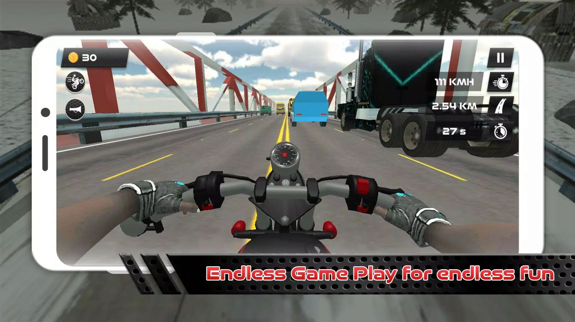 公路摩托漂移游戏手机版（Moto Biker）图3: