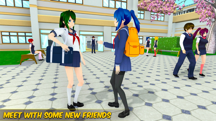 动漫高中女生3D 2022游戏官方版图片1