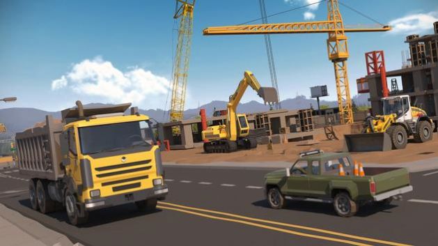 大城市起重机卡车模拟游戏手机版（City Megapolis Crane Truck Sim）图3: