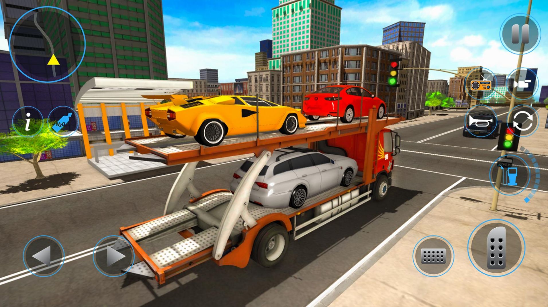 卡车运输驾驶模拟器游戏安卓手机版（Mega Transporter Truck Games）截图3: