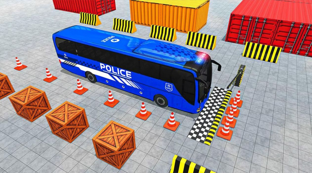 警察巴士停车游戏最新安卓版（Police Bus Parking Game）图3: