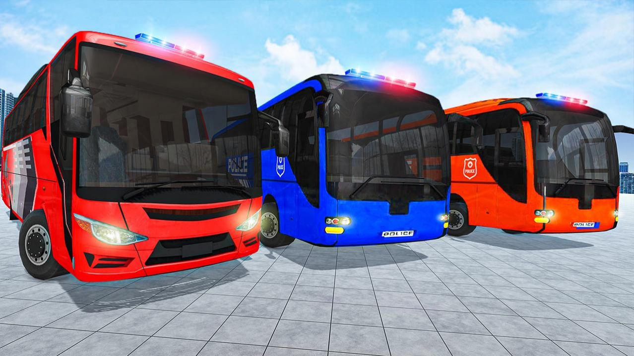 公交车停车模拟器游戏安卓版（Police Bus Parking Game）图1: