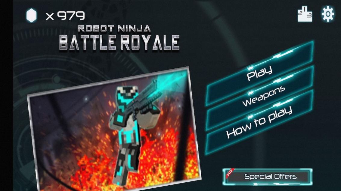 机器人忍者战斗游戏安卓版（Robot Ninja Battle Royale）图片1